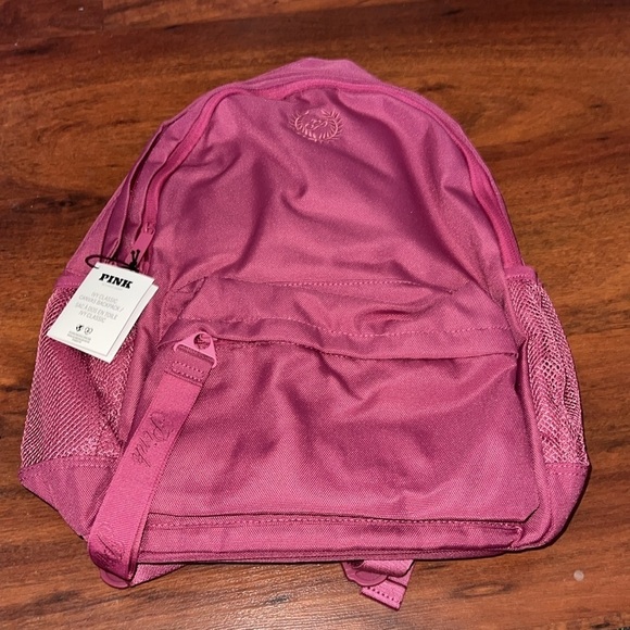VS Pink Ivy Classic Canvas Backpack red violet pink color adjustable polyester main image 4